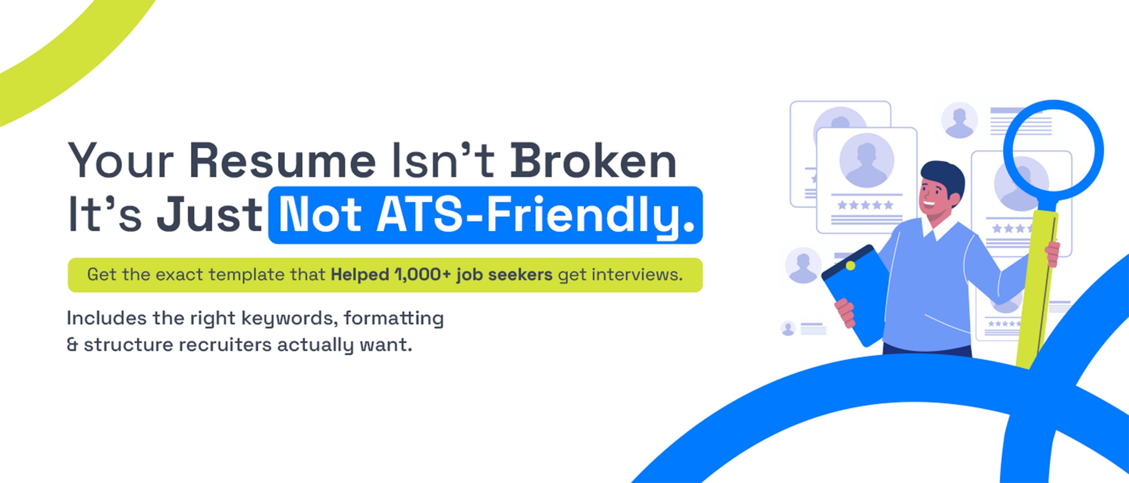 ATS-friendly resume template to boost job interview chances with correct keywords, formatting, and structure for recruiters.