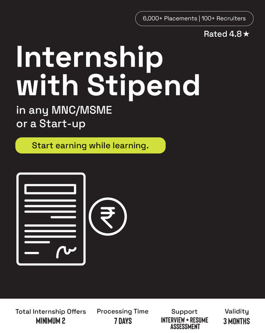 Internship opportunities offering paid training in MNCs and MSMEs for students, freshers, and graduates seeking career growth.