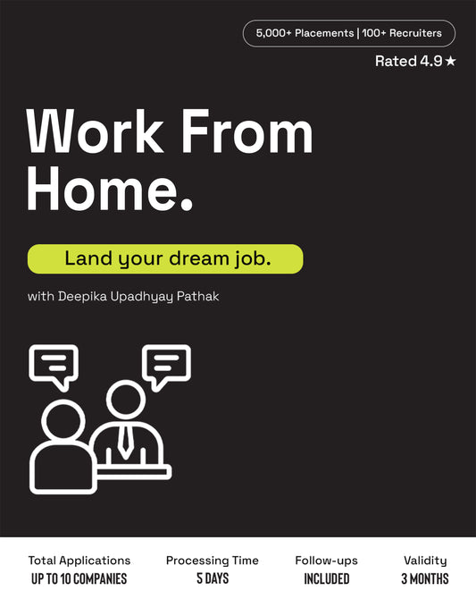 Work From Home Job Package
